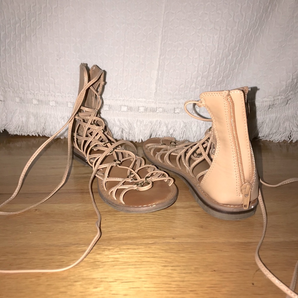 Lace up gladiator / ballerina sandals